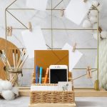 Woven Desk Mail Organizer Upright File Holders Vertical Mail Sorter Small Desk File Organizer Letter Paper Organizer Storage Office Desk Accessories Folder File Sorters for Desktop Home Office - Image 6